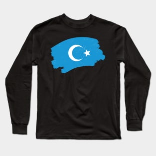 Free the Uyghurs - Save Uyghur Flag Long Sleeve T-Shirt